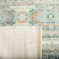thumbnail image 4 of SAFAVIEH Saffron Mitchell Geometric Cotton Runner Rug, Cream/Blue, 2'3" x 10', 4 of 7