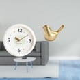 thumbnail image 2 of Reloj de pared,Reloj de pared decorativo,moderno y elegante.,Figura de pájaros,Figura de pájaro dorado,decoración del hogar,estatua de animal,Estatuas decorativas de pájaros pequeños como, 2 of 8