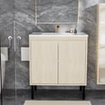 thumbnail image 4 of 30 Inch Bathroom Vanity Cabinet Without Sink - Freestanding Storage Cabinet for Bathroom Espresso/White Finish (Optional), 4 of 5
