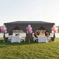 thumbnail image 7 of Asofer 10x20FT Outdoor Pop Up Canopy Tent with Removable Sidewalls, Waterproof & UV-Protection Party Tent for Backyard, Patio, Wedding,Gray, 7 of 7