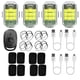 thumbnail image 2 of 4pcs LED luz estroboscópica 7 colores 2.4G control remoto inalámbrico M3 motocicleta lámpara de señal Ndcxsfigh Accesorios para autos y motos, 2 of 5