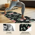 thumbnail image 4 of Pioneer Flower Floral Print Pattern Hot Yoga Mat Towel Non Slip for Hot Yoga - Quick-Drying Yoga Mat Cover with 4 Corner Pockets with Travel Bag - Hot Yoga Towel Non Slip 74"x26", 4 of 6