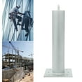 thumbnail image 5 of Silver Galvanized Iron 10x10x24-Inch Fence Post 8 Holes 5000 Pounds Breaking Strength Heavy Concrete Anchor Post, 5 of 10