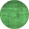 thumbnail image 1 of Ahgly Company Indoor Round Persian Emerald Green Traditional Area Rugs, 4' Round, 1 of 4
