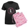 thumbnail image 5 of CafePress - PITBULL MOM Women's Dark Pajamas - Women's Short Sleeve Print T-Shirt and Pants Dark Cotton Pajama Set, 5 of 7