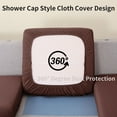 thumbnail image 2 of Y YUNHSOM 1 Cushion Sofa Cover Washable Cushion Covers Dirt Resistant Sofa Cover, Furniture Protector Slipcover (Brown,1 Cushion Sofa), 2 of 7