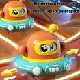thumbnail image 4 of ToyKingdee Double Pull Back Toy Cartoon Shape Space Flying Saucer Car Toys Early Education Educational Gift Green, 4 of 6