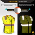 thumbnail image 3 of KwikSafety (Charlotte, NC) BIG KAHUNA (2 PACK) Safety Vest 11 Pockets ANSI Class 2 OSHA Reflective High Visibility Heavy Duty Surveyor Construction Mesh Hi Vis Zipper Men's Work Gear | Yellow Small, 3 of 6