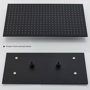 LED Large Rain 16x32 Shower Head Top Sprayer Ceiling Mounted Matte Black