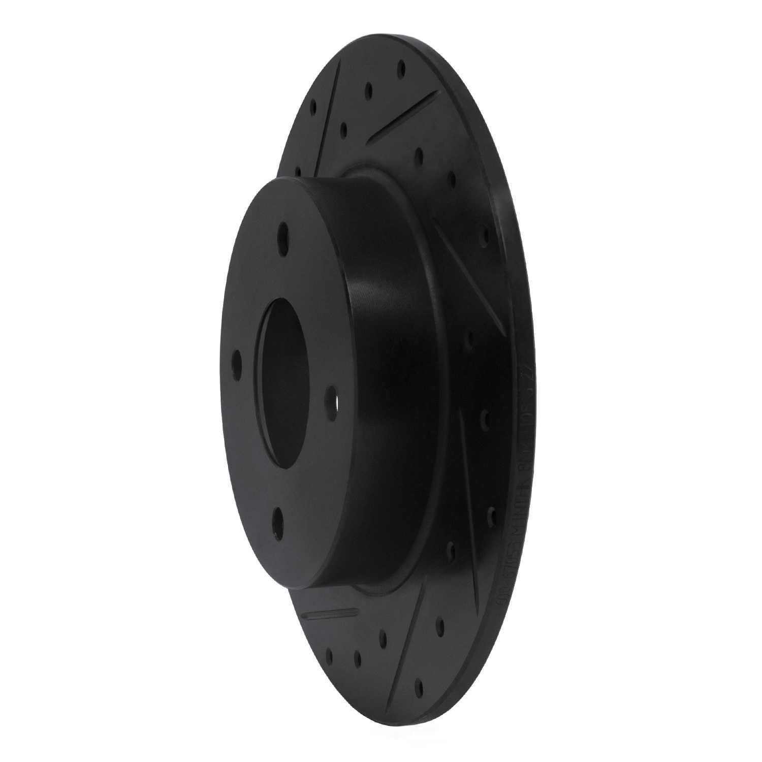 Dynamic Friction Company 633-67053L DFC Brake Rotor - Drilled And Slotted - Black