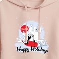 thumbnail image 3 of Coca-Cola - Happy Holiday Sled - Juniors Cropped Pullover Hoodie, 3 of 5