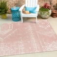 thumbnail image 5 of Outdoor Ogooplario Collection Area Rug Pink - 7' Square, 5 of 5