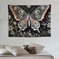 thumbnail image 4 of GOSMITH  Aesthetic Butterfly Tapestry Plants Flowers Tapestries Boho Moth Tapestry Moon Garden Tapestry Black and White Tapestry Wall Hanging for Bedroom Dorm, 4 of 7