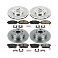 thumbnail image 3 of Power Stop Front and Rear Stock Replacement Brake Pad and Rotor Kit KOE2298, 3 of 8
