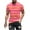 Hot Pink T Shirts for Men, variant on Big and Tall Mens T Shirts M-5XL Plus Size Short Sleeve Crewneck Tees Shirt Casual Pullover Stripe Printed Comfort Basic Workout Tops