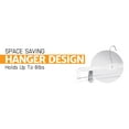 Hanger Central Durable Clear Plastic Pants Clothing Hangers with Clips