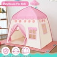 thumbnail image 2 of HOMEYA Kids Play Tent Princess Castle Children Playhouse Game House Indoor Outdoor Girls Boys Gift, 420D Pink, 2 of 11