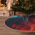 thumbnail image 5 of Sikiie Red And Blue Fire Nativity Christmas Tree Skirt, Jesus Christian Winter Holiday Tree Mat Decoration(30-48IN)48", 5 of 6
