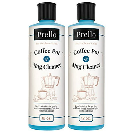 Prello Coffee Pot & Mug Cleaner (Pack of 2) | Removes Stains from Carafes, Mugs, and