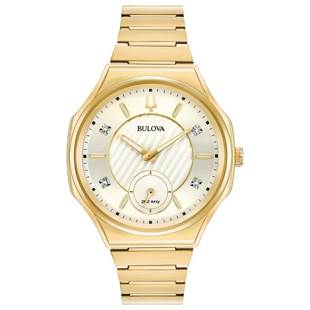 Bulova Bulova Women's CURV GoldTone Diamond Watch