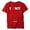 Red, variant on Graphic Print T-Shirt for Couples – Customizable Short Sleeve Crewneck Tee with Photo, Logo or Text for Him and Her, Comfortable Casual Everyday Wear