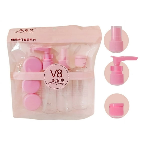 Set Kit Botellas Organizadores Portatiles Para Viajes