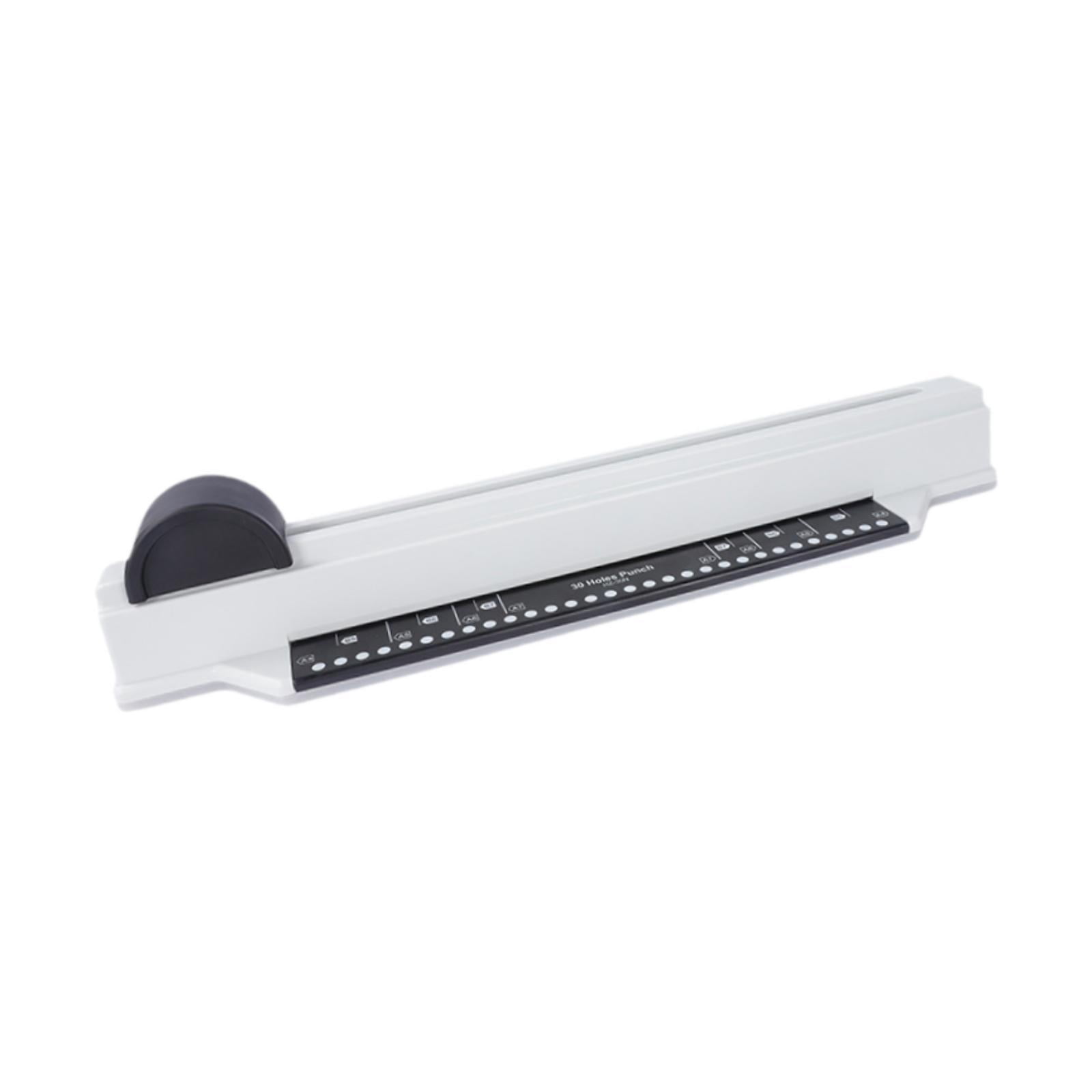 Tachiuwa 30 Hole Puncher Hole Punch Tool 5 Sheet A4/30 Holes Manual Desktop Hole Pouch Binding Machine Paper Punches for Black