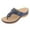 Blue, variant on Abcnature Women Sandals Clearance 2023! Women's Flip-Flops with Arch Support Slip-On Wedges Beach Open Toe Breathable Sandals Embroidery Shoes Summer Athletic Outdoor Beach Sandals