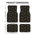 thumbnail image 2 of Salouo Eiffel Tower for Car Floor Mat Set of 4–Car Carpet Mats - Car Mats with Anti-Slip Backing & Driver Heel Pad Universal Fit for Cars, Trucks, SUVs, and Vans, 2 of 6