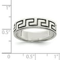 thumbnail image 2 of Sterling Silver Antiqued Greek Key Ring - Size 7, 2 of 2