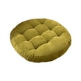 thumbnail image 2 of Vfedsrsge 1Pc Solid Green Corduroy Chair Cushion - Foam Filled Thickened Soft Seat Pad, 16.5in Quick Shape Recovery for Kitchen Dining/Patio, Indoor/Outdoor Use, 2 of 6