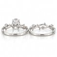thumbnail image 5 of vylahjewellery Oval Cut Moissanite Ring, Twisted Engagement Ring for Women, Unique Stackable Wedding Bridal Set Ring, 5 of 9