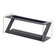 thumbnail image 1 of Caja de almacenamiento de acrílico con soporte para control remoto, organizador multicompartimento para sala de estar Negro, 1 of 6