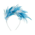 thumbnail image 3 of Unique Bargains 1 Pc Headband Color Matching Feathers Hair Accessories for Women White Blue, 3 of 5