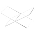 thumbnail image 2 of Fiudx Ofertas relámpago del día, solo en línea Estantería de acrílico transparente para libros, expositor de archivos, soporte de lectura en forma de X, expositor de libros y revistas, 2 of 7