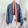 thumbnail image 3 of Bufanda estampada tipo cachemira para mujer, cálida y gruesa, para estudiantes, para invierno, a prueba de viento, 3 of 6