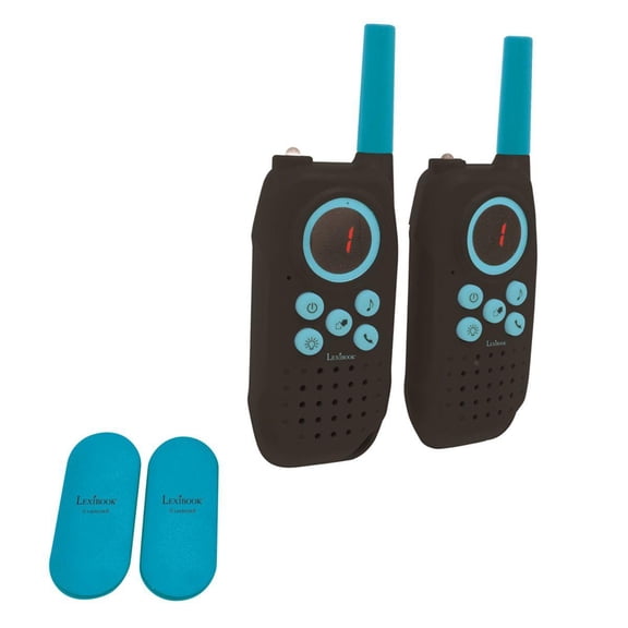Lexibook 5km Walkie-Talkies, Digital Sound, Belt Clip, Blue, for Kids