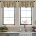 thumbnail image 4 of LALILO Kitchen Curtain Valance Stop Awesome Card With Lovely Rod Pocket Window Curtain 52"x 18" Set of 2, 4 of 7