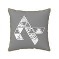thumbnail image 1 of ZNDUO Throw Pillow, 18"x18" Bed Pillow and Couch Pillows - Indoor Decorative Pillows，Gray Abstract Triangle Throw Pillow, 1 of 8