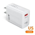 thumbnail image 1 of 120W USB Charger Fast Charging QC3.0 USB C Cable Type C Cable Mobile Phone Charger For iPhone Huawei Samsung Xiaomi Quick Charge, 1 of 4
