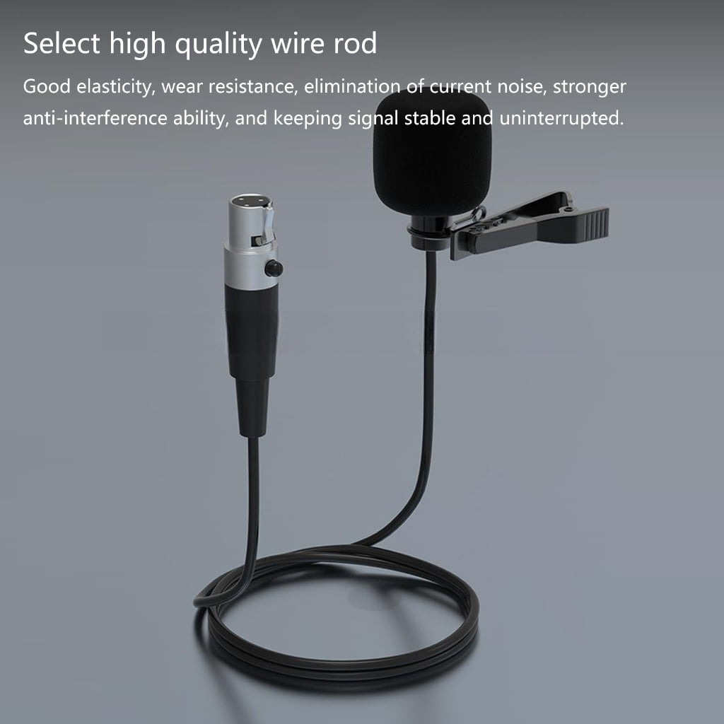 Zeiwohndc Clip on Microphone for Streaming and Recording Lapel Mic with Noise Reduction