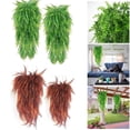 thumbnail image 4 of Luckyn Simulation Fern Grass Red Plant Artificial Fern Persian Leaves Flower, 4 of 6