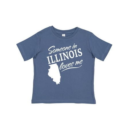 

Inktastic Someone in Illinois Loves Me Gift Toddler Boy or Toddler Girl T-Shirt