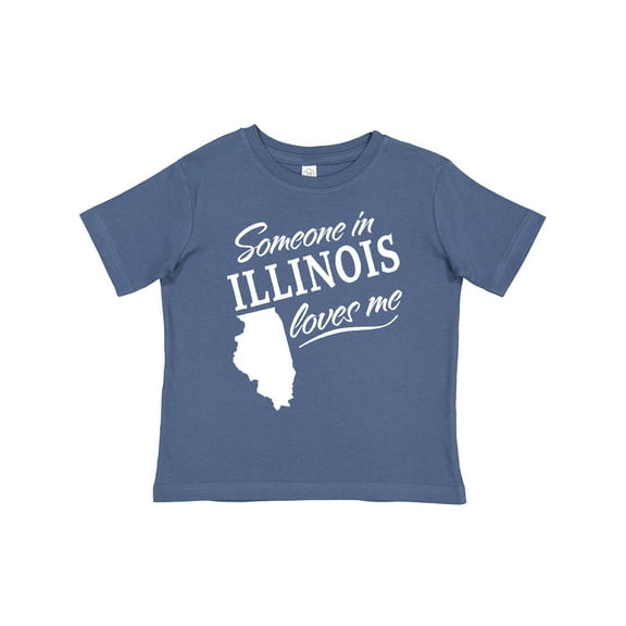 Inktastic Someone in Illinois Loves Me Boys or Girls Toddler T-Shirt