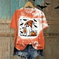 thumbnail image 4 of Hessimy Halloween Shirts for women's Boo T Shirt Cute Ghost Graphic Tees Halloween Spooky Season Short Sleeve Tee Tops(Orange,S), 4 of 5