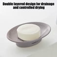 thumbnail image 4 of EGNMCR Japanese-Style Soap Box High-End Home Bathroom Soap Box Double-Layer Drainable Soap Storage Container Concise Bathroom Soap Dishes Plastic Soap Dish, 4 of 6