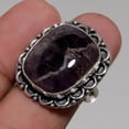 thumbnail image 2 of African Amethyst Gemstone Ring Handmade Antique Design Gift Jewelry 8.75" FR 690, 2 of 2