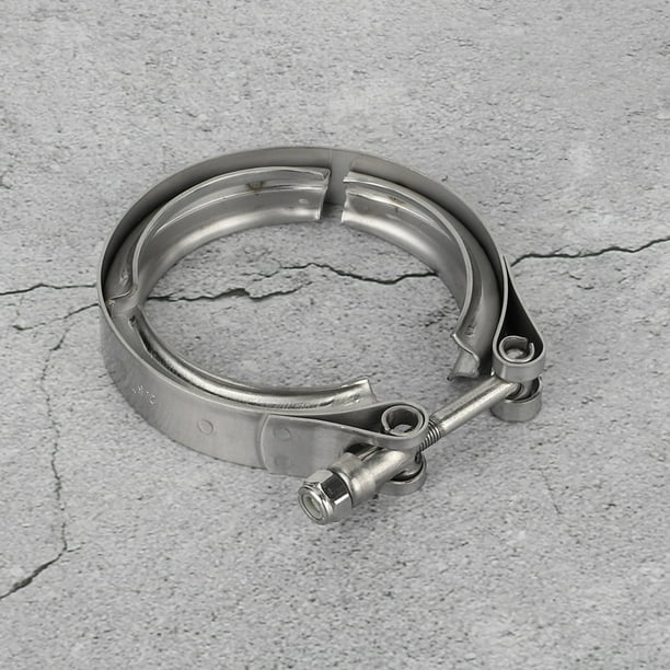 Abrazadera de escape turbo, abrazadera de escape de tubo de bajada de turbo de banda en V universal de 2,5 pulgadas y 63 mm Abrazadera de escape de tubo de bajada de turbo Elegante y moderna