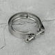 thumbnail image 1 of Abrazadera de escape turbo, abrazadera de escape de tubo de bajada de turbo de banda en V universal de 2,5 pulgadas y 63 mm Abrazadera de escape de tubo de bajada de turbo Elegante y moderna, 1 of 7