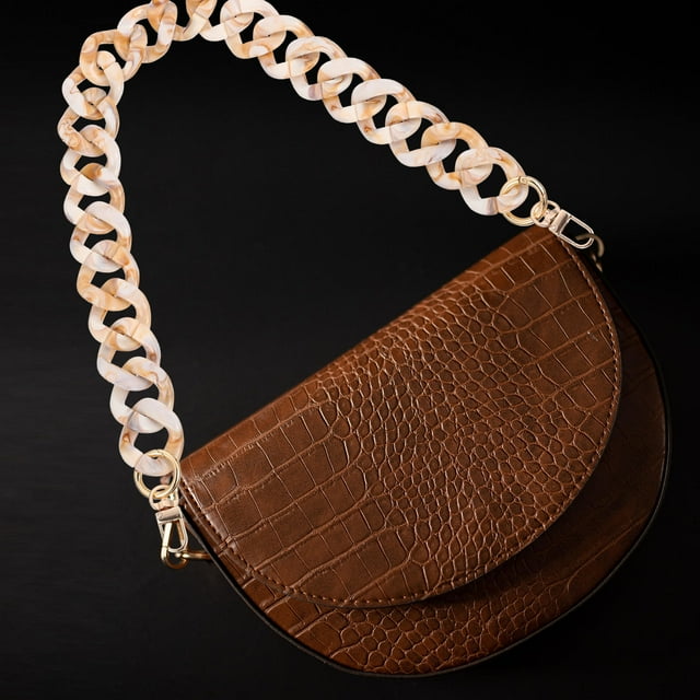 unbranded 1Ud De Mano Acrílica Beige Para Bolsa Retro Y Resistente